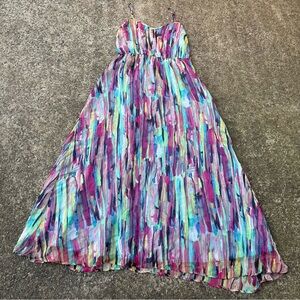 Purple flowy funky boho maxi sundress jack